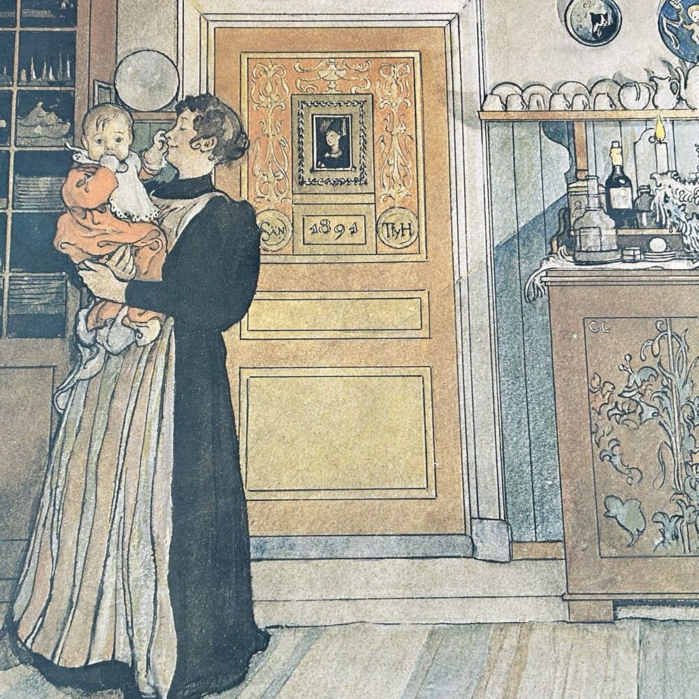 Guds Fred Between Christmas and New Year Carl Larsson Framed Print Reproduction - Picture 7 of 14